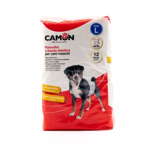 Pannolini a Fascia Elastica per Cani Maschi L Camon