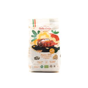 Pasta di Grano Duro con Pomodori e Spinaci "Cars Disney" Dalla Costa 300G