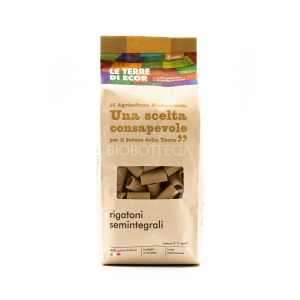 Rigatoni Semintegrali Filiera Le Terre di Ecor 500 G