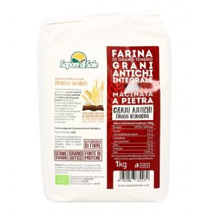 Farina di Grano Tenero Grani Antichi Integrale Macinata a Pietra Sapore di Sole 1KG