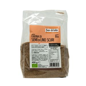 Farina di Semi di Lino Scuri Fior di Loto 400 G