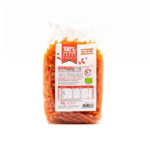 Fusilli di Lenticchie Rosse Senza Glutine Fior di Loto 250G
