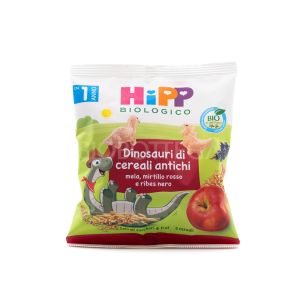 Dinosauri di Cereali Antichi Mela, Mirtillo Rosso e Ribes Nero Hipp 30G