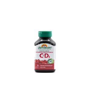 Vitamina C+D3 in Compresse alla Ciliegia Jamieson 105G