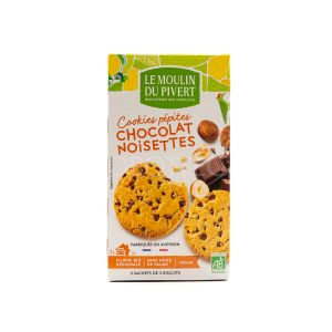 Cookies con Pepite di Cioccolato e Nocciole Bio Le Moulin Du Pivert 175G
