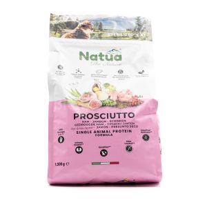 Crocchette per Gatti Sterilizzati al Prosciutto Natua 1.5KG