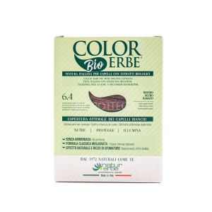 Tintura per Capelli Biondo Scuro Ramato 6.4 ColorErbe Bio 140ML