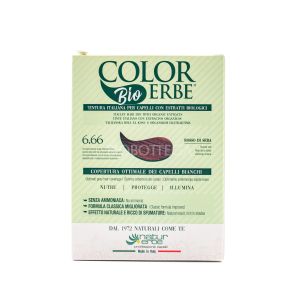 Tintura per Capelli Rosso di Sera 6.66 ColorErbe Bio 140ML