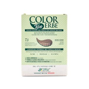 Tintura per Capelli Biondo Cenere 7.1 ColorErbe Bio 140ML