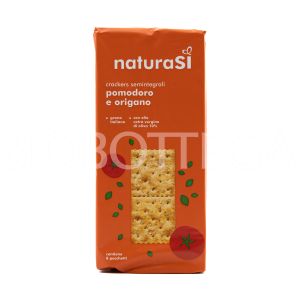 Crackers Semintegrali Pomodoro e Origano NaturaSi 250 G