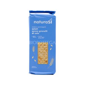 Crackers Semintegrali Salati senza Granelli di Sale Naturasi 250G