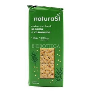 Crackers Semintegrale Sesamo e Rosmarino Naturasi 250 G