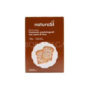 Fette Biscottate Frumento Semintegrali con Semi di Lino NaturaSì 200G