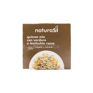 Quinoa Mix con Verdure e Lenticchie Rosse NaturaSì 180G