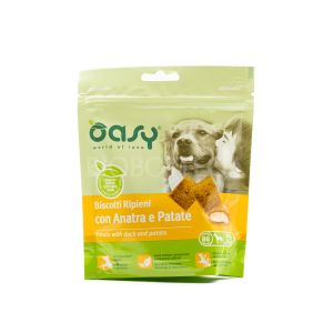 Biscotti Ripieni con Anatra e Patate Oasy 80G