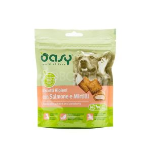 Biscotti Ripieni con Salmone e Mirtilli Oasy 80G