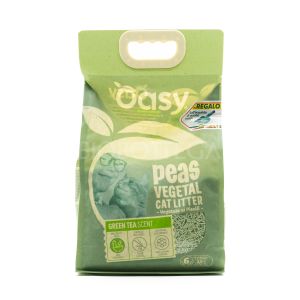 Lettiera Vegetale ai Piselli Profumo Tè Verde Oasy 6L