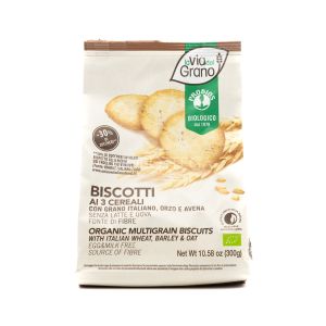 Biscotti ai 3 Cereali La Via del Grano 300G