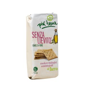 Crackers Semintegrale di Farro Senza Lievito Più Bene 250 G