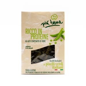 Fusilli di Piselli Verdi Senza Glutine Più Bene 250G