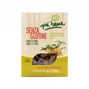 Mezzi Rigatoni di Avena Senza Glutine Più Bene 340G