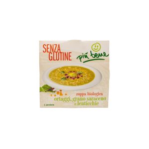 Zuppa di Ortaggi, Grano Saraceno e Lenticchie Più Bene 340 G