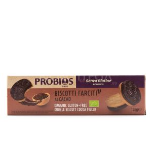 Biscotti Farciti al Cacao Probios 125G