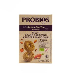 Biscotti con Grano Saraceno, Carota e Mandorle Probios 250G