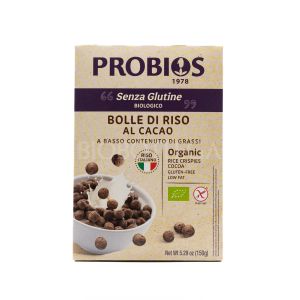 Bolle di Riso Italiano al Cacao Senza Glutine Probios 150G
