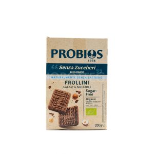 Frollini Cacao e Nocciole Senza Zuccheri Probios 200G