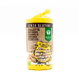 Gallette Riso Nero Italiano e Curcuma Probios 100G