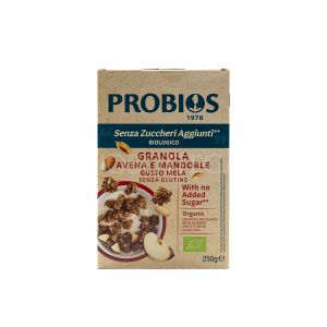 Granola Avena e Mandorle Senza Zuccheri Aggiunti Gusto Mela Probios 250G