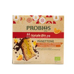 Panettone Con Cioccolato Fondente e Crema All'Arancia Probios 750G