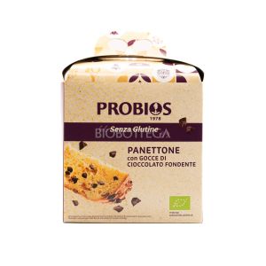 Panettone Senza Glutine con Gocce di Cioccolato Probios 500G