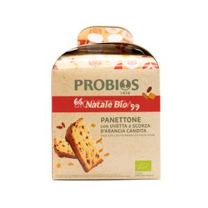 Panettone con Uvetta e Scorza d'Arancia Candita Probios 500G