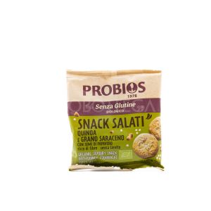Snack Quinoa e Grano Saraceno con Semi di Papavero Senza Glutine Altri Cereali Probios 35G