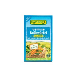 Dado Vegetale per Brodo a Basso Contenuto di Sale Rapunzel 8x8,5G