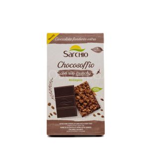 Chocosoffio con Riso e Cioccolato Fondente Sarchio 75G