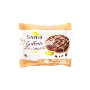 Gallette di Riso Integrale con Cioccolato al Latte Finissimo Sarchio 34G
