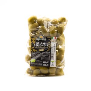 Olive Verdi Giganti in Salamoia Bella di Cerignola Sapore di Sole 500G