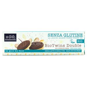 Biscotti Twins Double con Crema al Cacao Senza Glutine Sottolestelle 125G