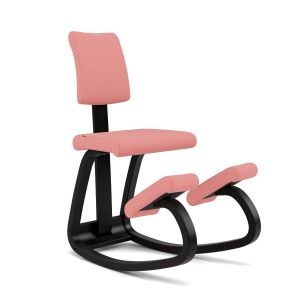 Sedia Ergonomica Variable Plus Varier - Rosa e Laccato Nero