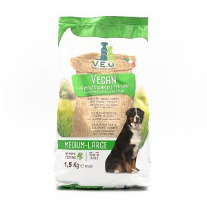 Crocchette per Cani con Mais, Piselli, Favino, Semi di Lino e Patata V.E.G. 1.5KG