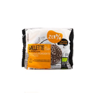 Gallette di Riso Ricoperte di Cioccolato Fondente e Cocco Zer% Glutine 33G