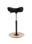 Sgabello Ergonomico Move Varier - Nero e Legno di Frassino
